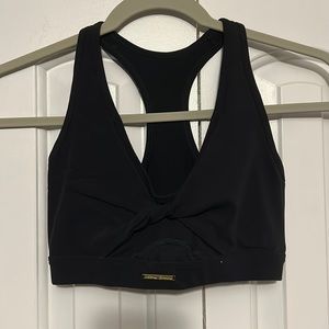 GYMSHARK x Whitney Simmons Black Mesh Sports Bra